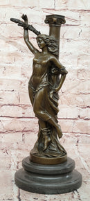Bronze Casting French Heroine Joan of Arc Semi Erotic Signed Nick Sale