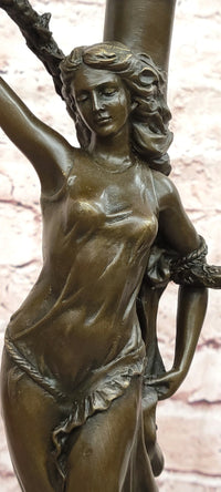 Bronze Casting French Heroine Joan of Arc Semi Erotic Signed Nick Sale