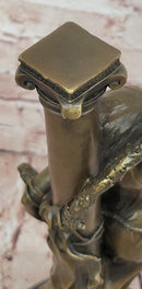 Bronze Casting French Heroine Joan of Arc Semi Erotic Signed Nick Sale