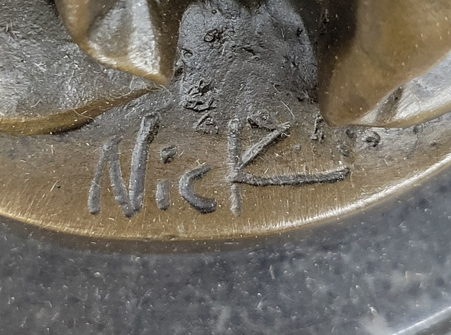 Bronze Casting French Heroine Joan of Arc Semi Erotic Signed Nick Sale