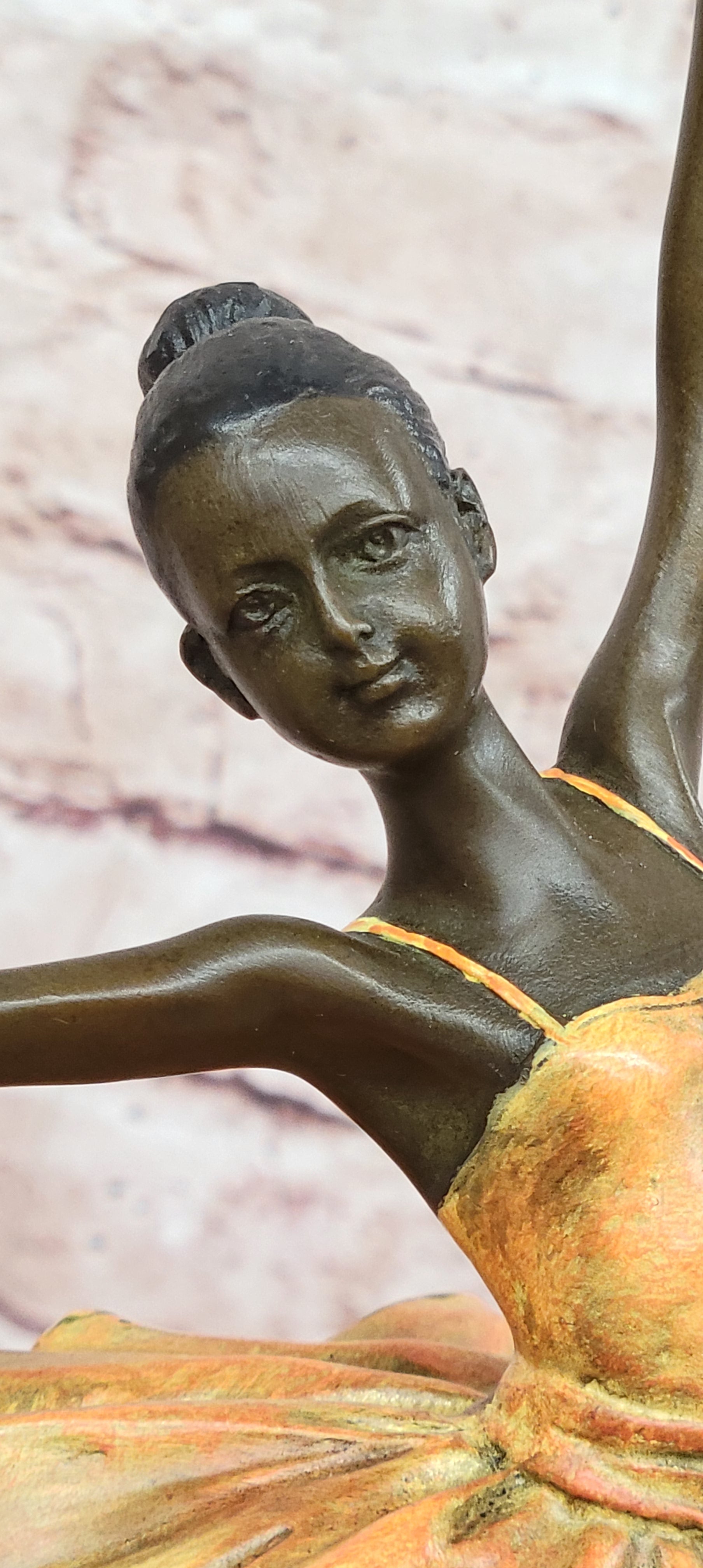 Bronze Ballet Dancer Statue, Graceful Ballerina Girl Sculpture Milo Artwork