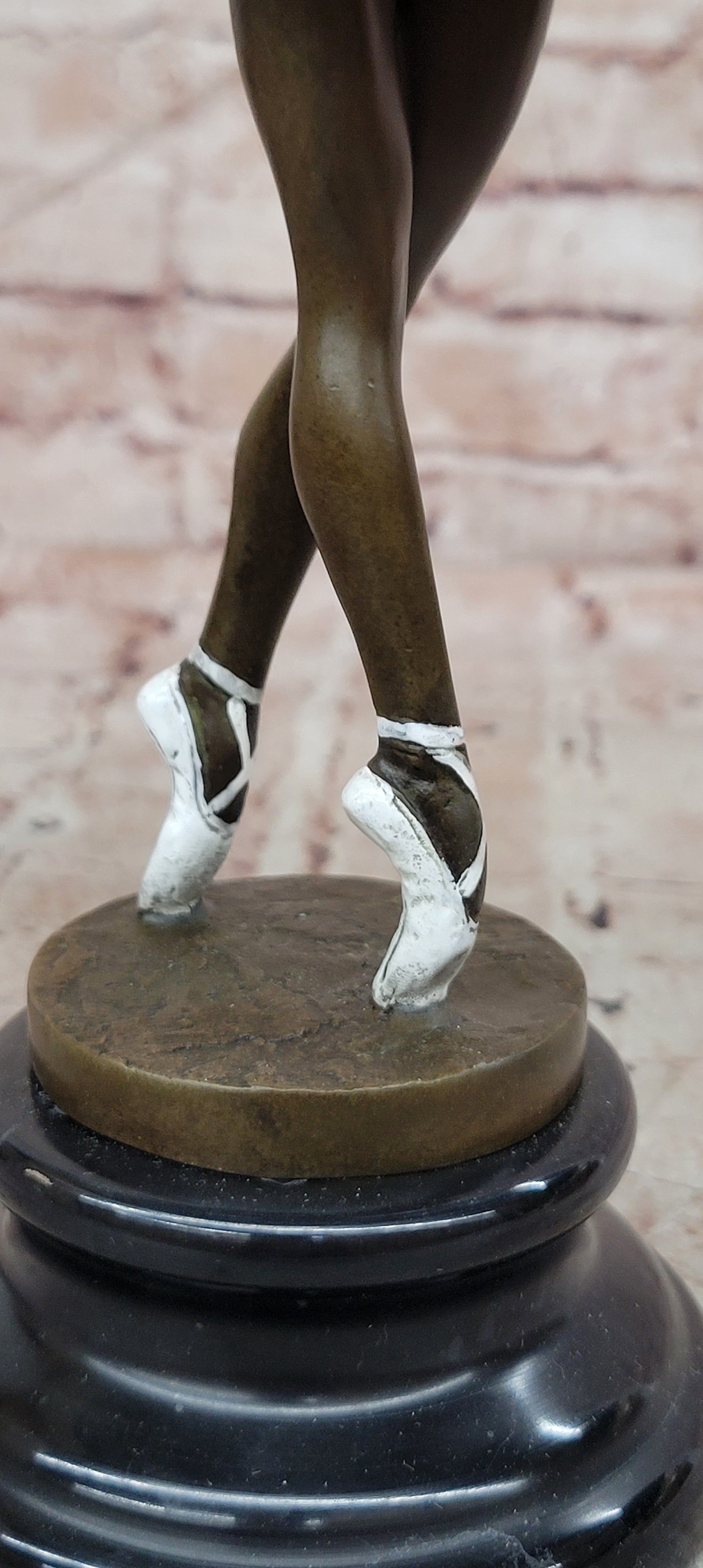 Bronze Ballet Dancer Statue, Graceful Ballerina Girl Sculpture Milo Artwork