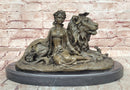 Beauty and Beast Bronze Statues Metal Sculpture Female Artwork Home Decor Figurine