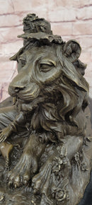 Beauty and Beast Bronze Statues Metal Sculpture Female Artwork Home Decor Figurine