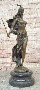 Signed Original Artwork by Miguel Lopez (Milo) Art Deco Figurine Sword Dancer