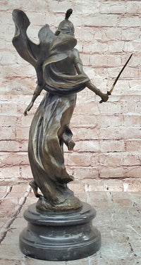Signed Original Artwork by Miguel Lopez (Milo) Art Deco Figurine Sword Dancer