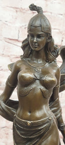 Signed Original Artwork by Miguel Lopez (Milo) Art Deco Figurine Sword Dancer