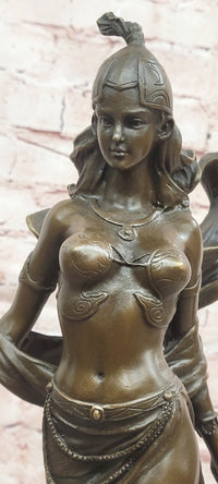 Signed Original Artwork by Miguel Lopez (Milo) Art Deco Figurine Sword Dancer