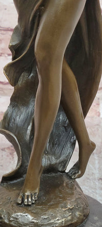 Signed Original Artwork by Miguel Lopez (Milo) Art Deco Figurine Sword Dancer