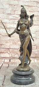 Signed Original Artwork by Miguel Lopez (Milo) Art Deco Figurine Sword Dancer