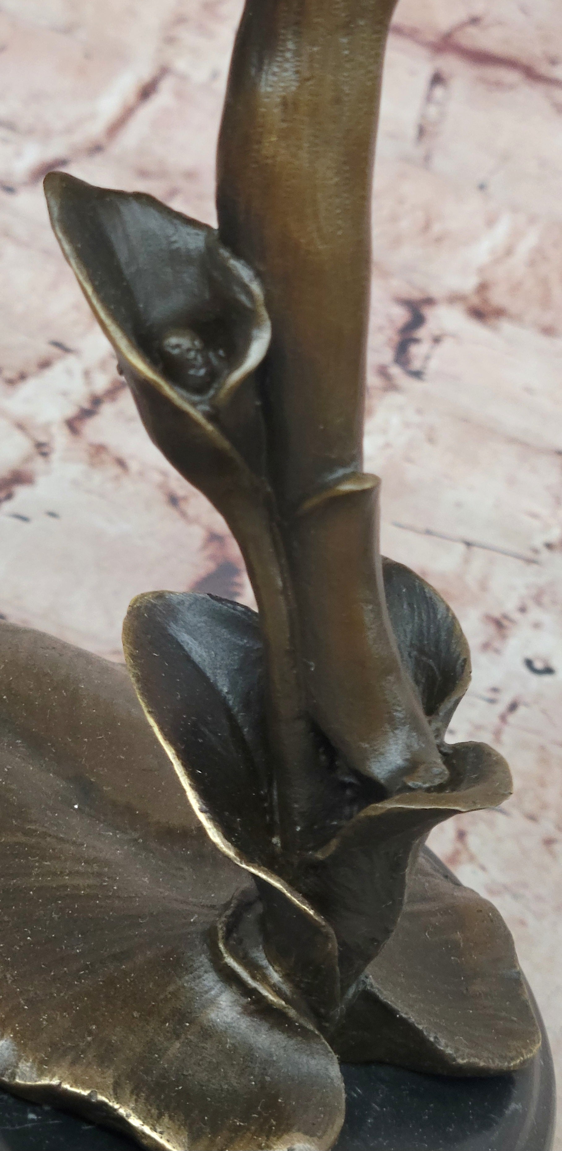 Signed Cesaro Forest Nymph with Flute Hand Made Classic Mythical Bronze Statue