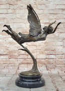 Flying Fairy Bronze Sculpture – Whimsical Winged Figure