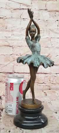 Signed Original Milo Prima Ballerina Genuine Bronze Sculpture W/ Special Patina