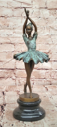 Signed Original Milo Prima Ballerina Genuine Bronze Sculpture W/ Special Patina