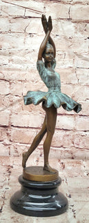 Signed Original Milo Prima Ballerina Genuine Bronze Sculpture W/ Special Patina