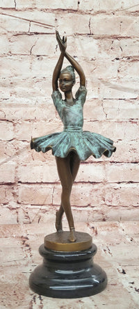 Signed Original Milo Prima Ballerina Genuine Bronze Sculpture W/ Special Patina
