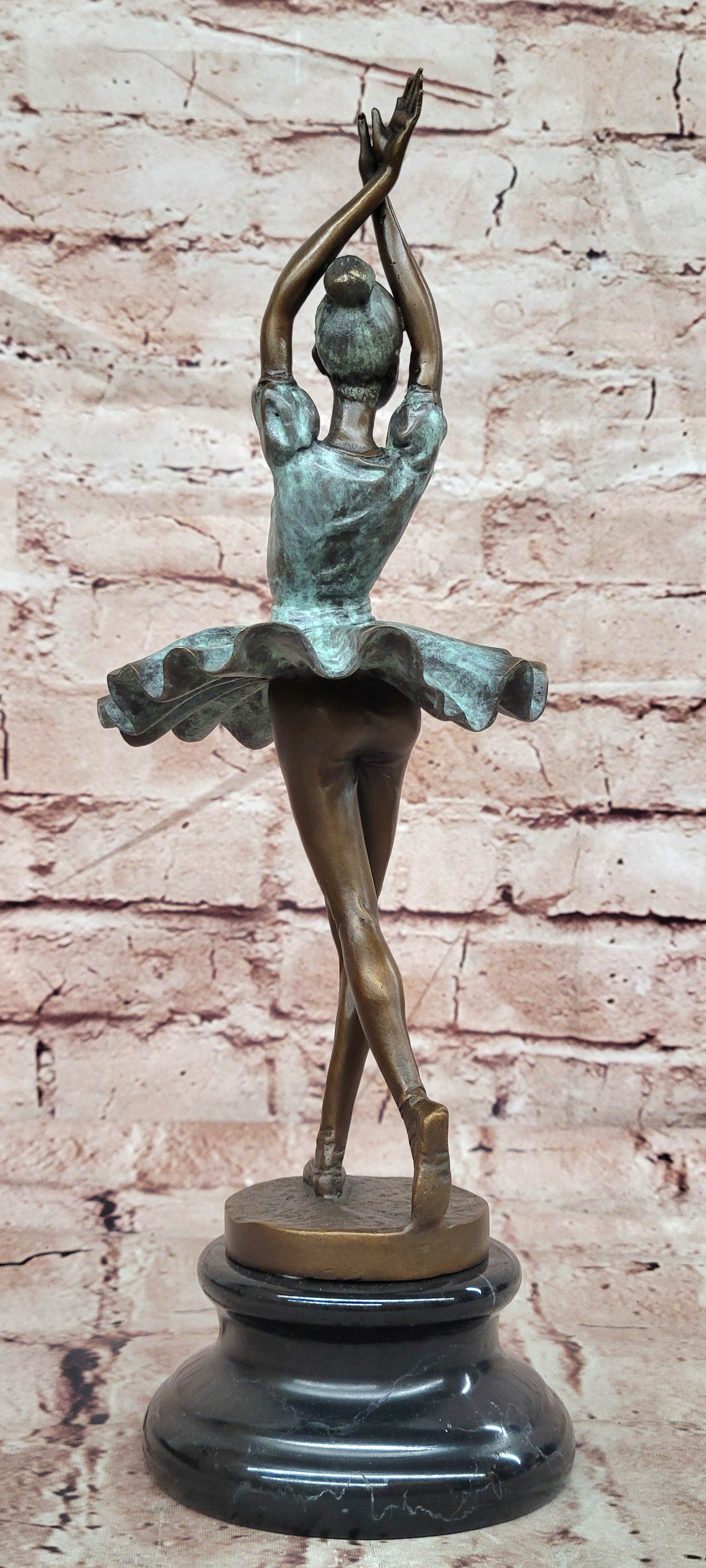 Signed Original Milo Prima Ballerina Genuine Bronze Sculpture W/ Special Patina