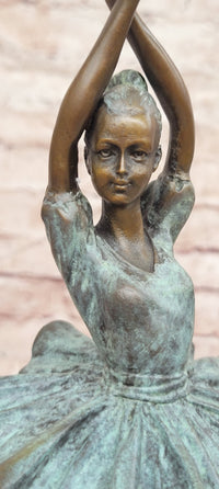 Signed Original Milo Prima Ballerina Genuine Bronze Sculpture W/ Special Patina