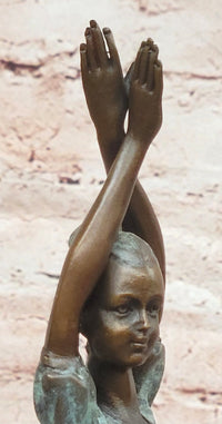Signed Original Milo Prima Ballerina Genuine Bronze Sculpture W/ Special Patina