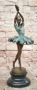 Signed Original Milo Prima Ballerina Genuine Bronze Sculpture W/ Special Patina