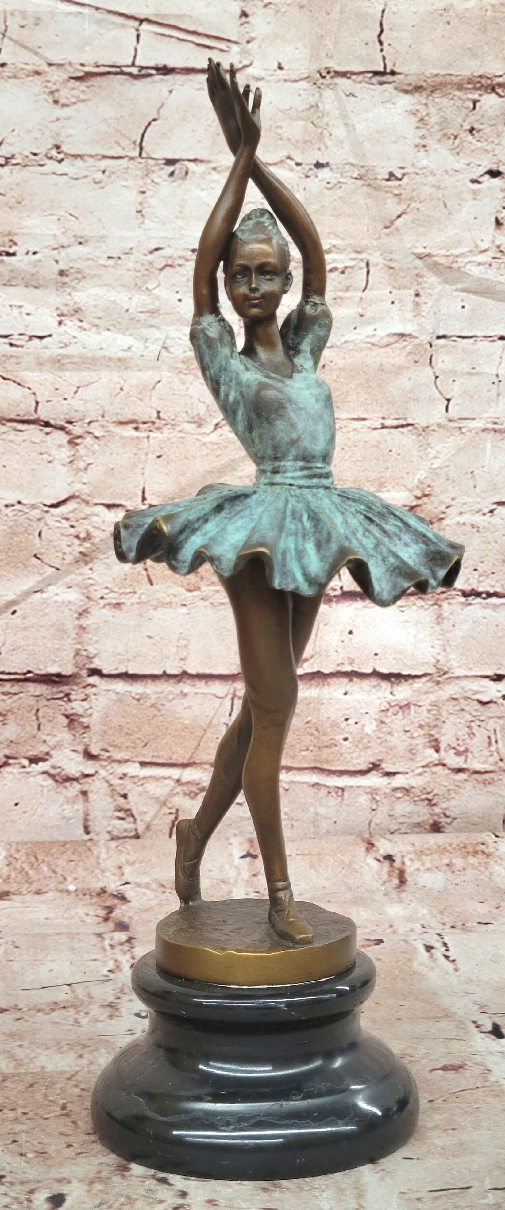 Signed Original Milo Prima Ballerina Genuine Bronze Sculpture W/ Special Patina