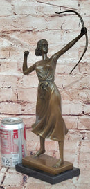 Luxurious Bronze Sculpture Female Archer Diana the Huntress Figurine Statue