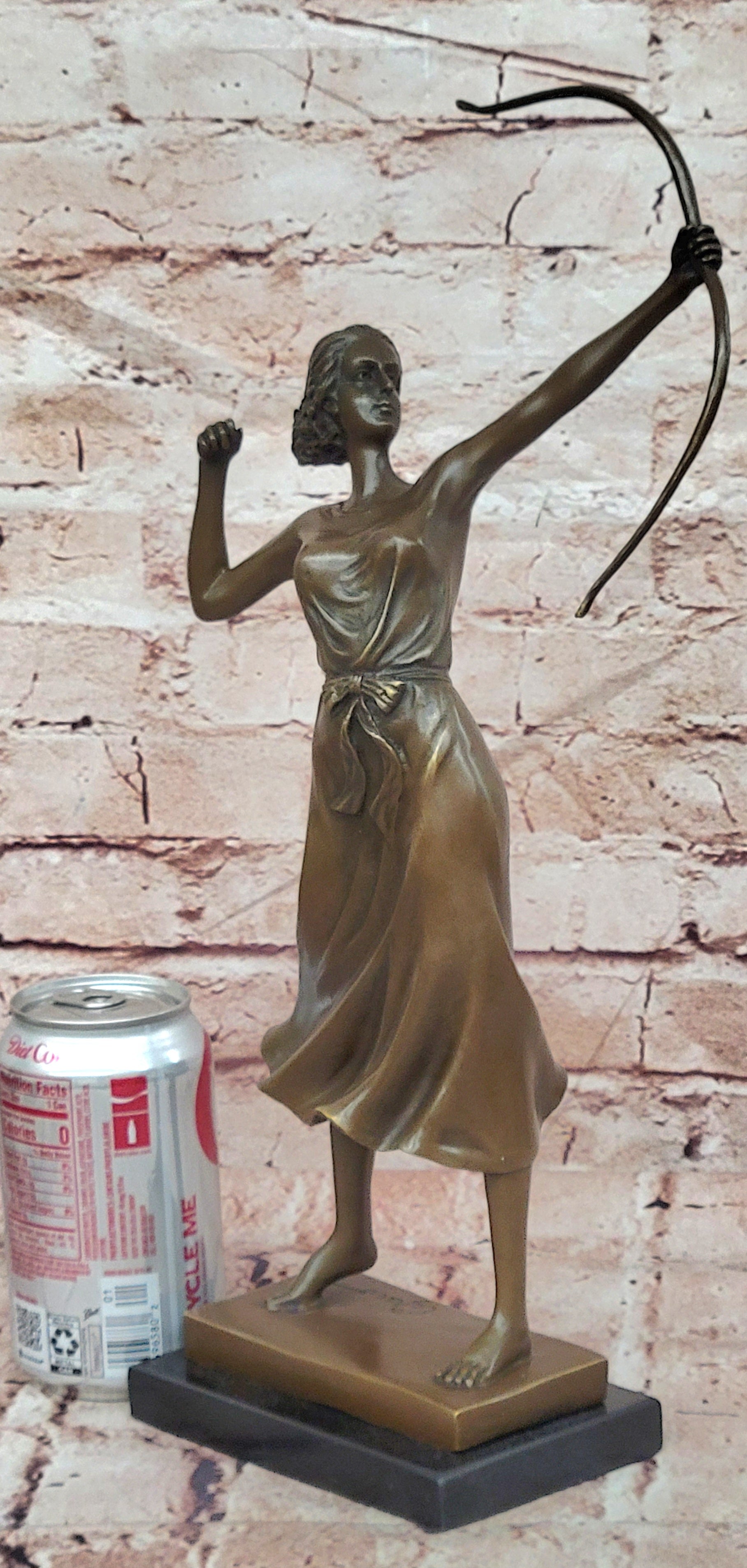 Luxurious Bronze Sculpture Female Archer Diana the Huntress Figurine Statue