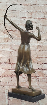 Luxurious Bronze Sculpture Female Archer Diana the Huntress Figurine Statue