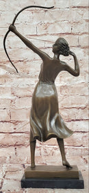 Luxurious Bronze Sculpture Female Archer Diana the Huntress Figurine Statue