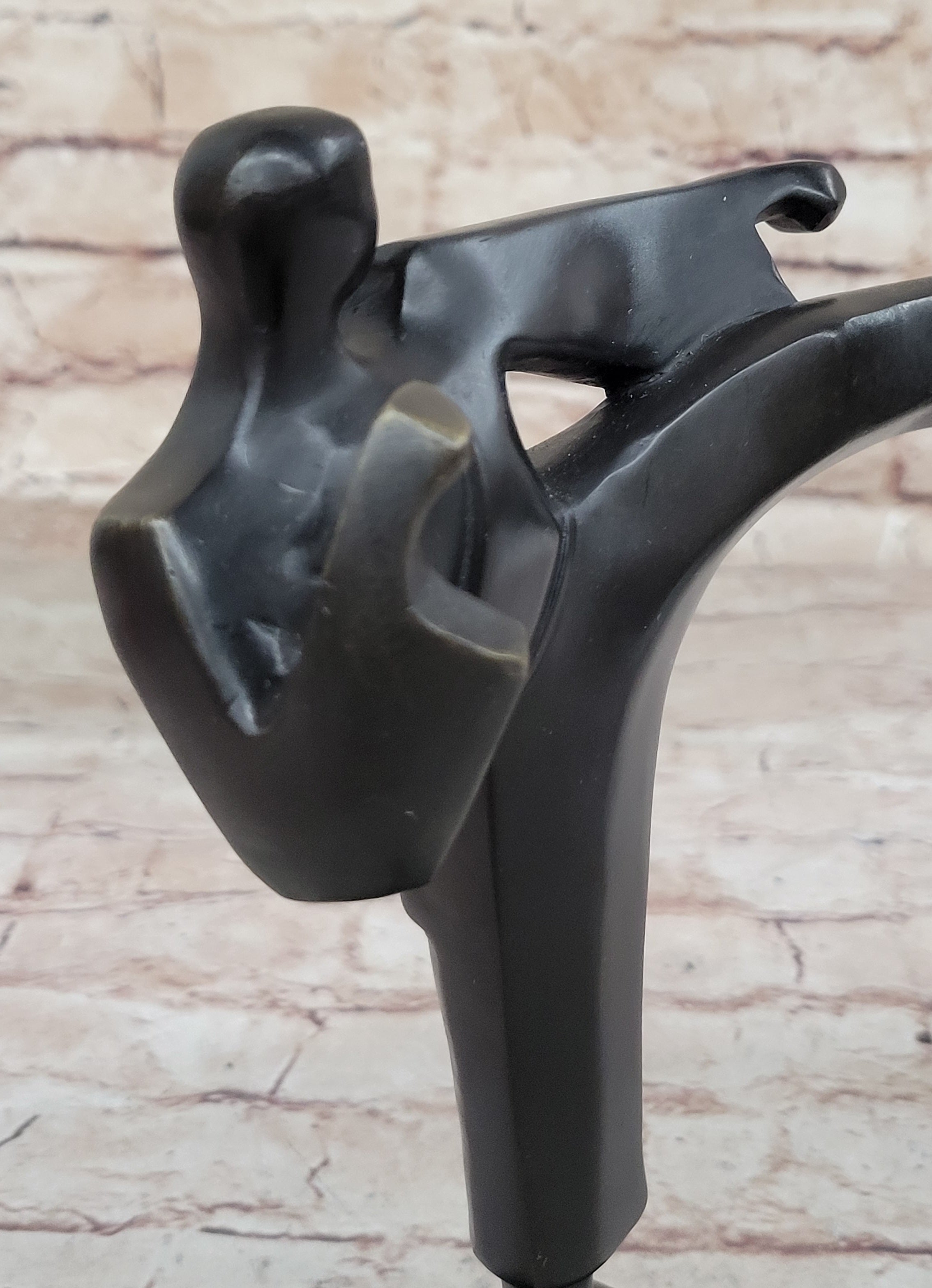 Karate Student Sensei Bronze Metal Figure on Marble Base