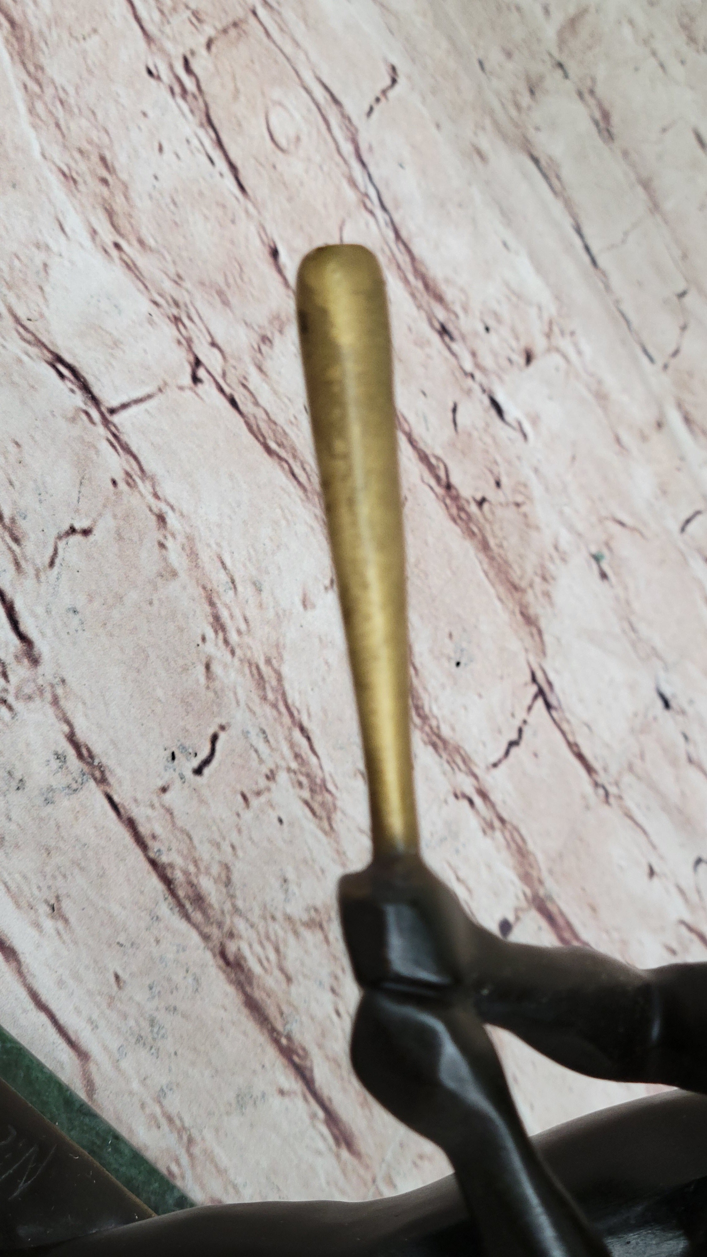Signed Mario Nick Abstract Mid Century Baseball Player Bronze