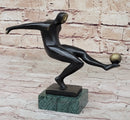 Soccer Player European Football Bronze Trophy 8" x 8"