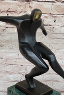 Soccer Player European Football Bronze Trophy 8" x 8"
