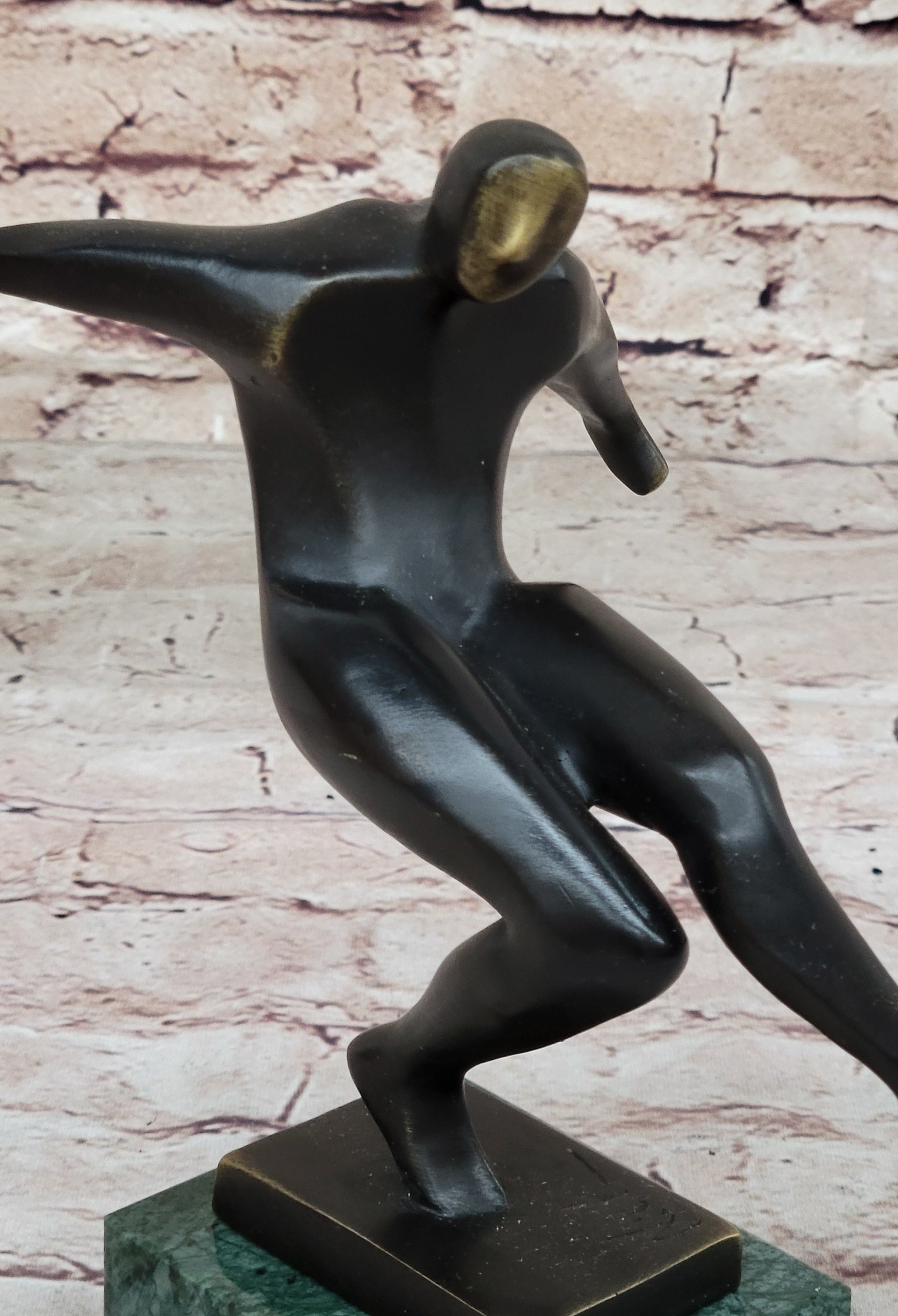 Soccer Player European Football Bronze Trophy 8" x 8"