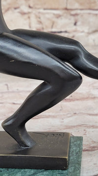 Soccer Player European Football Bronze Trophy 8" x 8"