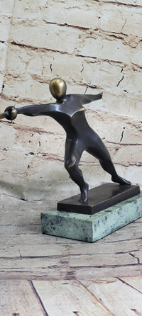 Fencing Fencer Bronze Metal Sculpture Trophy 8" x 13"