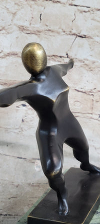 Fencing Fencer Bronze Metal Sculpture Trophy 8" x 13"