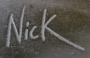 Signed Mario Nick Sport Jockey on Horse Bronze Sculpture