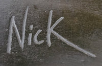 Signed Mario Nick Sport Jockey on Horse Bronze Sculpture