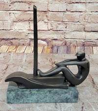 Rowing Crew Boat Canoe Kayak Water Sports Bronze Trophy