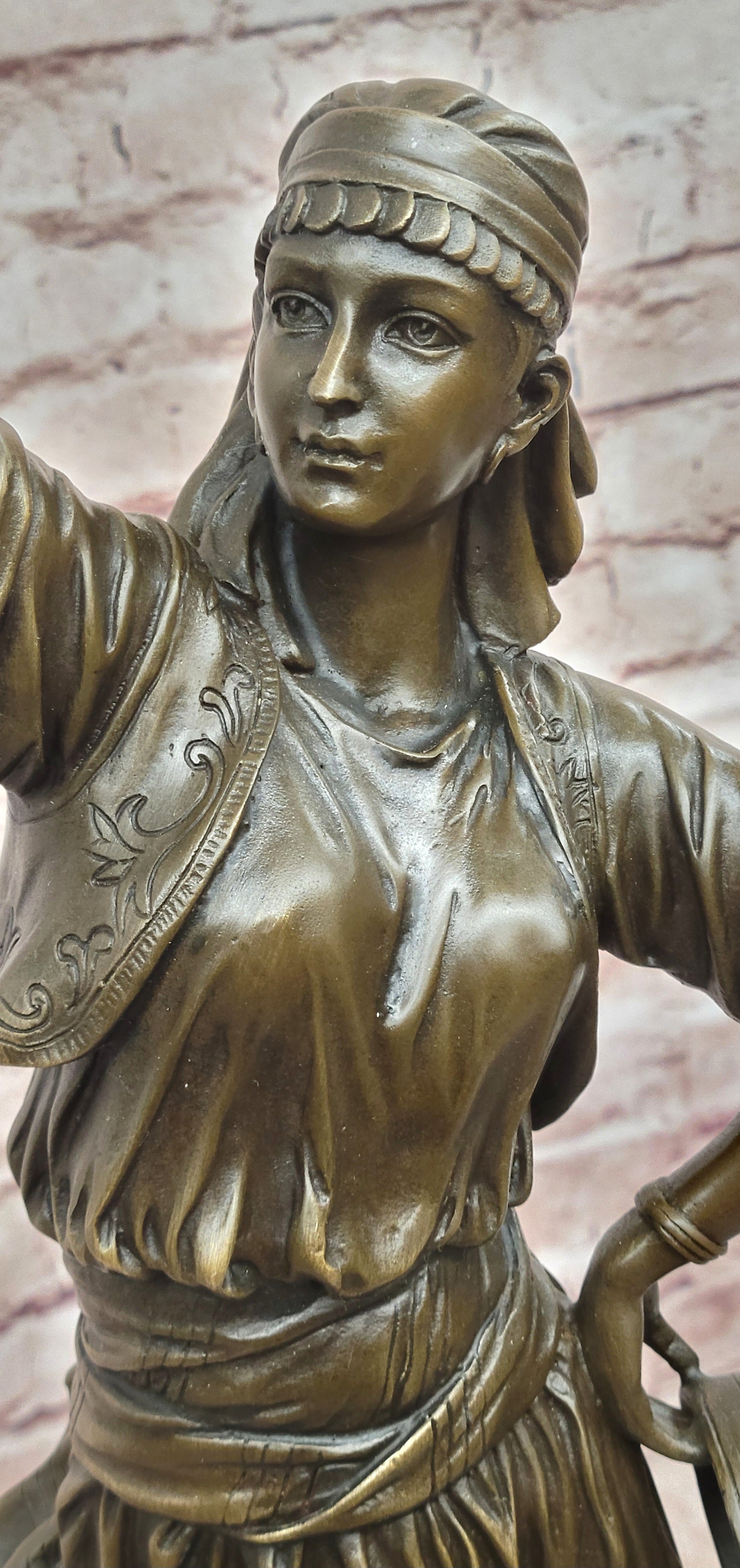 Hand Made Milo Art Nouveau Style Dancing Female Bronze Statue Figurine Artwork