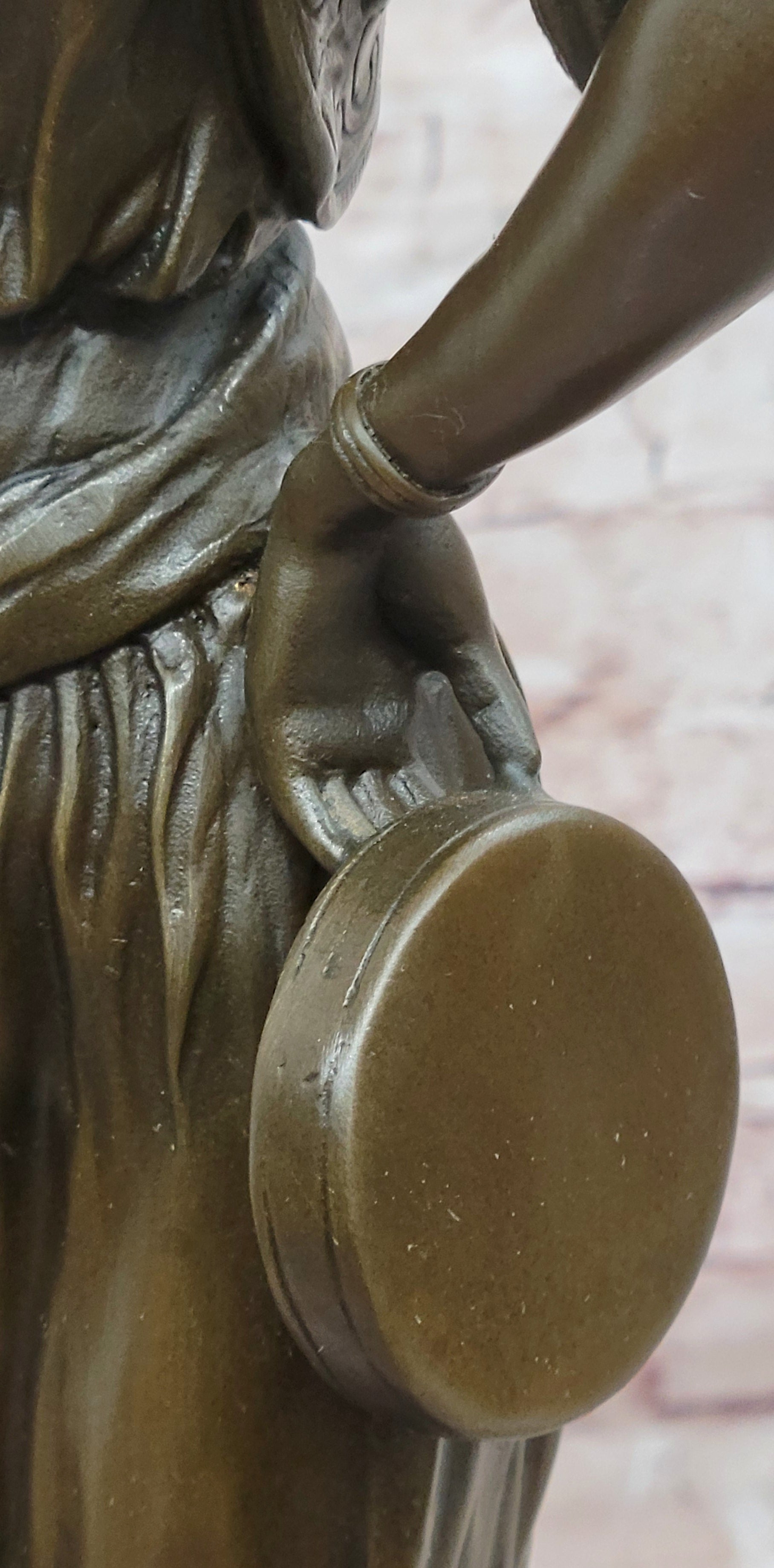 Hand Made Milo Art Nouveau Style Dancing Female Bronze Statue Figurine Artwork