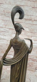 Hand Made Directoire'' by Erte Art Deco Genuine Bronze Sculpture Statue Figurine