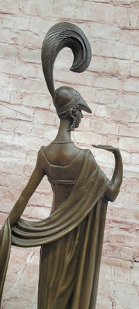 Hand Made Directoire'' by Erte Art Deco Genuine Bronze Sculpture Statue Figurine