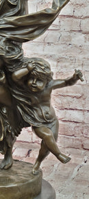 Genuine French Bronze Art Deco Festival Bound by Carrier Belleuse Hand Made