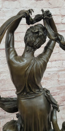 Genuine French Bronze Art Deco Festival Bound by Carrier Belleuse Hand Made