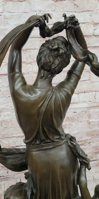 Genuine French Bronze Art Deco Festival Bound by Carrier Belleuse Hand Made