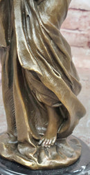 Rose Goddess Bronze Statues Female Metal Sculpture Home Decor