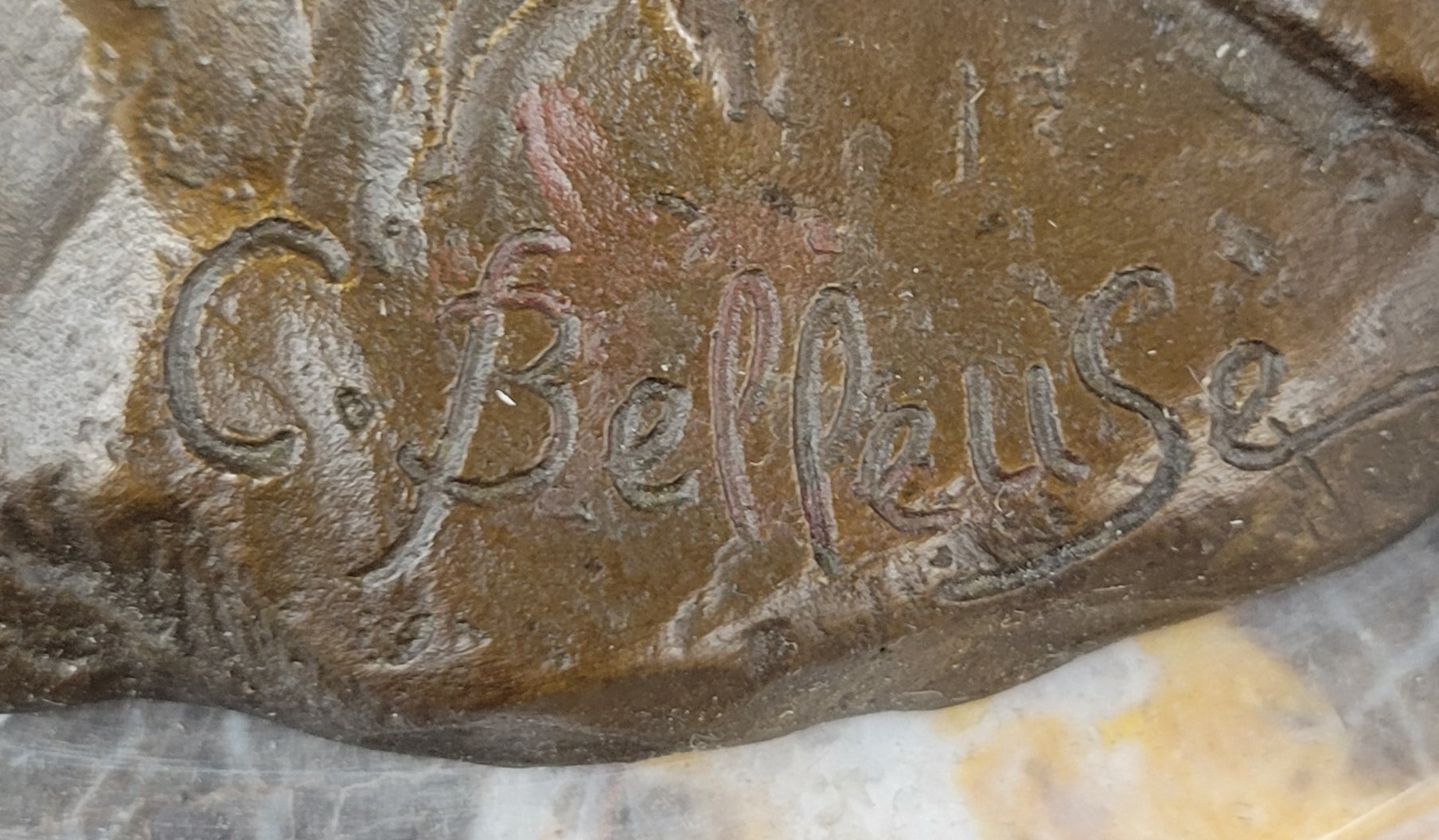 Classic Character from a French Novel Signed C. Belleuse Bronze Sculpture Statue