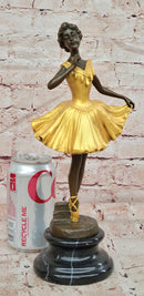 Handmade Bronze Sculpture Ballet Dancer Dance Statue Copper by Degas
